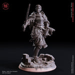 Gitka / Paladin / Warrior / Fighter / Orc / Pathfinder / DnD / Flesh of God / 3D Print / 4K Mini / TableTop Miniature/25mm
