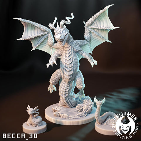 Dragon / Pokemon / Kaijumon / Dragonite / Dratini / Dragonite / DnD / Monster / Miniature / 3D Print / TableTop Miniature