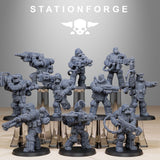 GrimGuard Armoured / Soldier / Heavy / Armour / Imperial / Infantry / Sci Fi / Space / Table Top / Station Forge / 3D Print / Wargaming