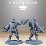 GrimGuard hunters / Commando / Marine / Imperial / Infantry / Sci Fi / Space / Table Top / Station Forge / 3D Print / 4K Mini / Wargaming