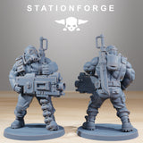 GrimGuard hunters / Commando / Marine / Imperial / Infantry / Sci Fi / Space / Table Top / Station Forge / 3D Print / 4K Mini / Wargaming
