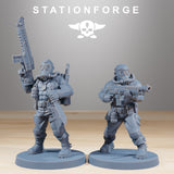 GrimGuard Jungle Fighters / Imperial / Infantry / Sci Fi / Space / Jungle / Table Top / Station Forge / 3D Print / 4K Mini / Wargaming