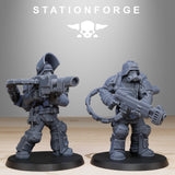 GrimGuard Armoured / Soldier / Heavy / Armour / Imperial / Infantry / Sci Fi / Space / Table Top / Station Forge / 3D Print / Wargaming