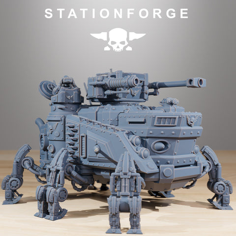 Scavenger Heavy Tank / Tank / Mech / Scavenger / Sci Fi / Space / Table Top / Station Forge / 3D Print / 4K Mini / Wargaming / RPG