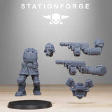 GrimGuard Aero Troops / Soldier / Airborne / Imperial / Infantry / Sci Fi / Space / Table Top / Station Forge / 3D Print / Wargaming