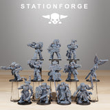Socratis Reinforcers / Commando / Marine / Knight / Infantry / Sci Fi / Space / Table Top / Station Forge / 3D Print /4K Mini/Wargaming