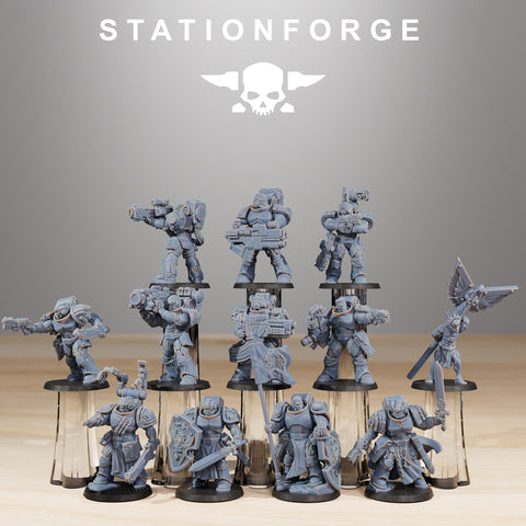 Socratis Reinforcers / Commando / Marine / Knight / Infantry / Sci Fi / Space / Table Top / Station Forge / 3D Print /4K Mini/Wargaming