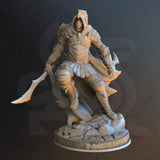 Serran / Elf / Rogue / Fighter / Ninja / Pathfinder / DnD / DM Stash / 3D Print / 4K Mini / TableTop Miniature / 32mm / 75mm