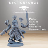 Socratis Reinforcers / Commando / Marine / Knight / Infantry / Sci Fi / Space / Table Top / Station Forge / 3D Print /4K Mini/Wargaming