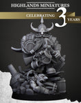 Dwarf Brewmaster / Dwarfs / Hero / Sons of Ymir / Dwarf unit  / Army / Fantasy / Table Top / Highland / 3D Print / 4K Mini/Wargaming