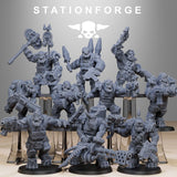 Orkaz Spec Team / Spec Ops / Orkaz / Orc / Infantry / Sci Fi / Space / Table Top / Station Forge / 3D Print / 4K Mini / Wargaming