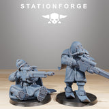 GrimGuard Frostwatch Marksmen / Soldier / Snipers / Imperial / Sci Fi / Space / Table Top / Station Forge / 3D Print / 4K Mini / Wargaming