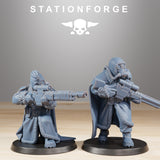 GrimGuard Frostwatch Marksmen / Soldier / Snipers / Imperial / Sci Fi / Space / Table Top / Station Forge / 3D Print / 4K Mini / Wargaming