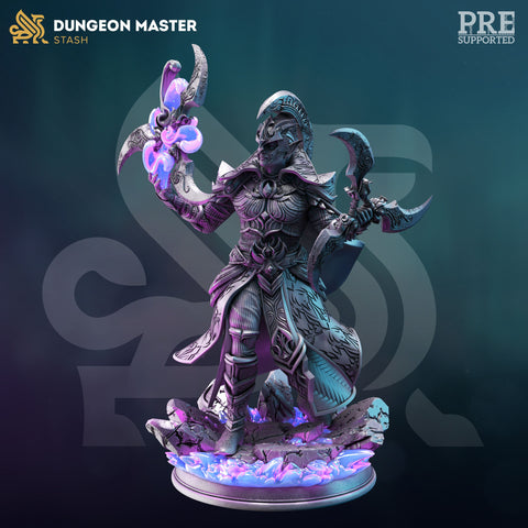 Aulten Dros / Elf / Rogue / Fighter / Magic / Hero / DnD / Pathfinder / DM Stash / 3D Print / 4K Mini / TableTop Miniature / 32mm / 75mm