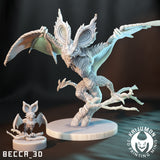 Bat Monster / Pokemon / Kaijumon / Noivern / Noibat / DnD / Monster / Miniature / 3D Print / 4K Mini / TableTop Miniature