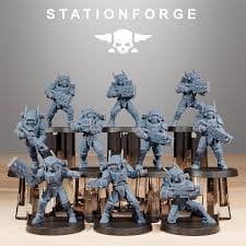 Tarion Clone Infantry / Soldier / Infantry / Clones / Kit bash / Sci Fi / Space / Table Top / Station Forge / 3D Print / 4K Mini / Wargaming