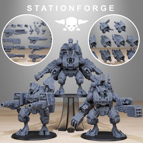 Tarion Elder Mech Mk1 / Mech / Clone / Robot / Walker / Sci Fi / Space / Table Top / Station Forge / 3D Print / 4K Mini / Wargaming