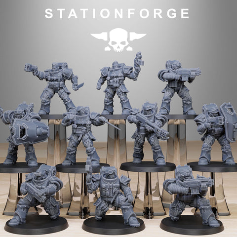 Socratis Light Reinforcement / Commando / Marine / Recon / Infantry / Sci Fi / Space / Table Top / Station Forge / 3D Print / Wargaming