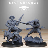 GrimCorps Jesters / Assassins / Robot / Imperial / Infantry / Sci Fi / Space / Table Top / Station Forge / 3D Print/4K Mini/Wargaming