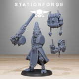 Scavenger Hooded Cultists / Priest / Scavenger / Cult / Infantry / Sci Fi / Space / Table Top / Station Forge / 3D Print / Wargaming