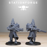 Scavenger Hooded Cultists / Priest / Scavenger / Cult / Infantry / Sci Fi / Space / Table Top / Station Forge / 3D Print / Wargaming