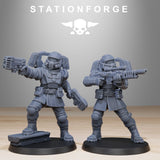 Vaskar Jump Squad / Airborn / Imperial / Jet pack / Infantry / Sci Fi / Space / Table Top / Station Forge / 3D Print / 4K Mini / Wargaming