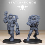 Vaskar Jump Squad / Airborn / Imperial / Jet pack / Infantry / Sci Fi / Space / Table Top / Station Forge / 3D Print / 4K Mini / Wargaming