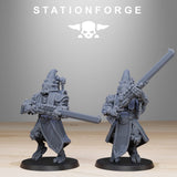 Scavenger Hooded Cultists / Priest / Scavenger / Cult / Infantry / Sci Fi / Space / Table Top / Station Forge / 3D Print / Wargaming
