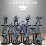 GrimGuard Enforcers 2 / Soldier / Commando / Imperial / Infantry / Sci Fi / Space / Table Top / Station Forge / 3D Print / Wargaming