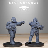 GrimGuard Enforcers 2 / Soldier / Commando / Imperial / Infantry / Sci Fi / Space / Table Top / Station Forge / 3D Print / Wargaming