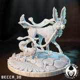 Sylvion / Pokemon / Kaijumon / Evee / Fairy / Evolutions / DnD / Monster / Miniature / 3D Print / 4K Mini / TableTop Miniature