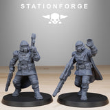 Vaskar Hunters / Airborn / Imperial / Jet pack / Infantry / Sci Fi / Space / Table Top / Station Forge / 3D Print / 4K Mini / Wargaming