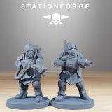Royal Guard Commandos / Soldier / Infantry / Imperial / Royal / Sci Fi / Space / Table Top / Station Forge / 3D Print / 4K Mini / Wargaming