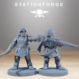 Royal Guard Commandos / Soldier / Infantry / Imperial / Royal / Sci Fi / Space / Table Top / Station Forge / 3D Print / 4K Mini / Wargaming