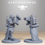Scavenger Vicars / Priest / Scavenger / Necromancer / Nomads / Infantry / Sci Fi / Space / Table Top / Station Forge / 3D Print / Wargaming