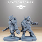 Royal Guard Commandos / Soldier / Infantry / Imperial / Royal / Sci Fi / Space / Table Top / Station Forge / 3D Print / 4K Mini / Wargaming