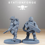 Royal Guard Commandos / Soldier / Infantry / Imperial / Royal / Sci Fi / Space / Table Top / Station Forge / 3D Print / 4K Mini / Wargaming