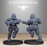 GrimGuard Enforcers 2 / Soldier / Commando / Imperial / Infantry / Sci Fi / Space / Table Top / Station Forge / 3D Print / Wargaming