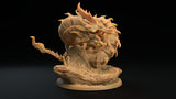 Jade Dragon / Dragon / Yokai / Pathfinder / DnD / The Dragon Trappers / 3D Print / 4K Mini / TableTop Miniature / RPG
