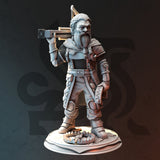 Vraglin Okrod / Dwarf / Hunter / Fighter / Pathfinder / DnD / DM Stash / 3D Print / 4K Mini / TableTop Miniature / 32mm / 75mm