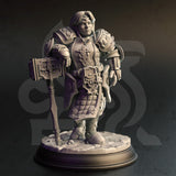 Enira Stronka - Knight-Faith / Dwarf / Knight / Warrior / Paladin / Pathfinder / DnD / DM Stash / 3D Print / TableTop / 32mm / 75mm