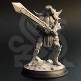 Charys - Arcane Barbarian / Elf / Barbarian / Warrior / Fightern / Pathfinder / DnD / DM Stash / 3D Print / TableTop / 32mm / 75mm
