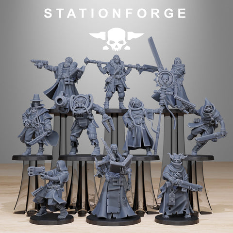 GrimCorp Mercenaries / Soldier / Mercs / Imperial / Infantry / Sci Fi / Space / Table Top / Station Forge / 3D Print / 4K Mini / Wargaming
