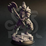 Brogvar / Human / Knight / Warrior / Paladin / Pathfinder / DnD / DM Stash / 3D Print / TableTop / 32mm / 75mm
