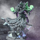 Dark Wraith Lich - Brisini / Wraith / Ghost / Undead / Frozen / Monster / Pathfinder / DnD / DM Stash / 3D Print / TableTop / 32mm / 75mm