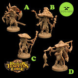 Myconid/ Mycanoid / Fungus folk / Monster / Swamp / Fungus / Pathfinder / DnD / The Dragon Trapper / 3D Print / 4K Mini / TableTop Miniature