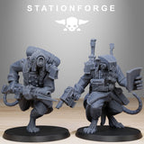 Grimguard Raticus / Rats / Robot / Melee / Mech / Infantry / Bot / Sci Fi / Space / Table Top / Station Forge / 3D Print/4K Mini/Wargaming