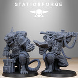 Grimguard Raticus / Rats / Robot / Melee / Mech / Infantry / Bot / Sci Fi / Space / Table Top / Station Forge / 3D Print/4K Mini/Wargaming