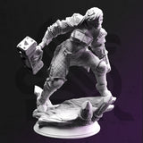 Yrinsel / Warrior / Paladin / Hero / DnD / GM Stash / 3D Print / 4K Mini / TableTop Miniature / 32mm / 75mm