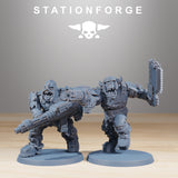 Orkaz Berserkers / Orkaz / Orc / Infantry / Sci Fi / Space / Table Top / Station Forge / 3D Print / 4K Mini / Wargaming